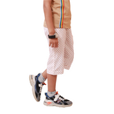 WOVEN PEACH PRINTED  SHORTS
